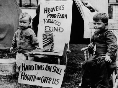 depression great market hoover during 1929 crash tuesday down trickle failures hunger herbert propaganda hoovers economics howstuffworks starvation october 1930s